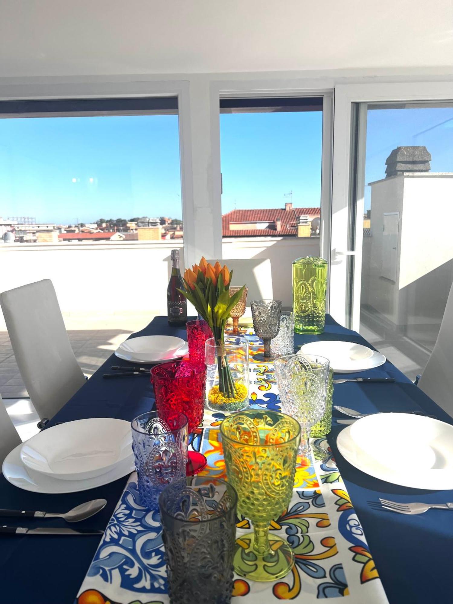 Roma Airport Sky Apartments ฟิวมิชีโน ภายนอก รูปภาพ